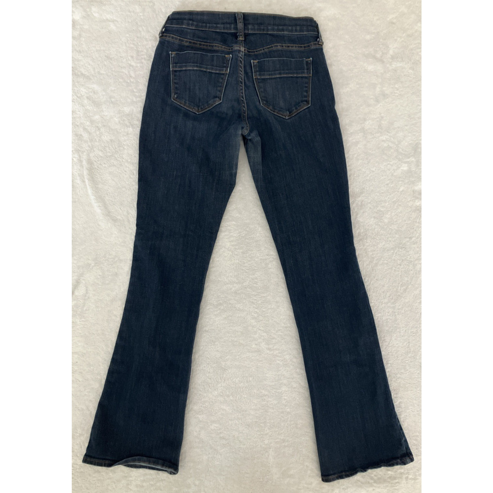 Old Navy The Sweetheart Distressed Faded Bootcut Blue Jeans Denim Size 0 Regular